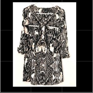 INC International Concepts Black Pink dress